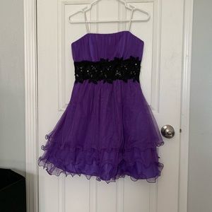 Purple homecoming dress